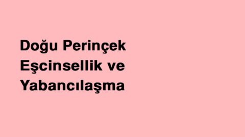 EŞCİNSELLİK VE YABANCILAŞMA